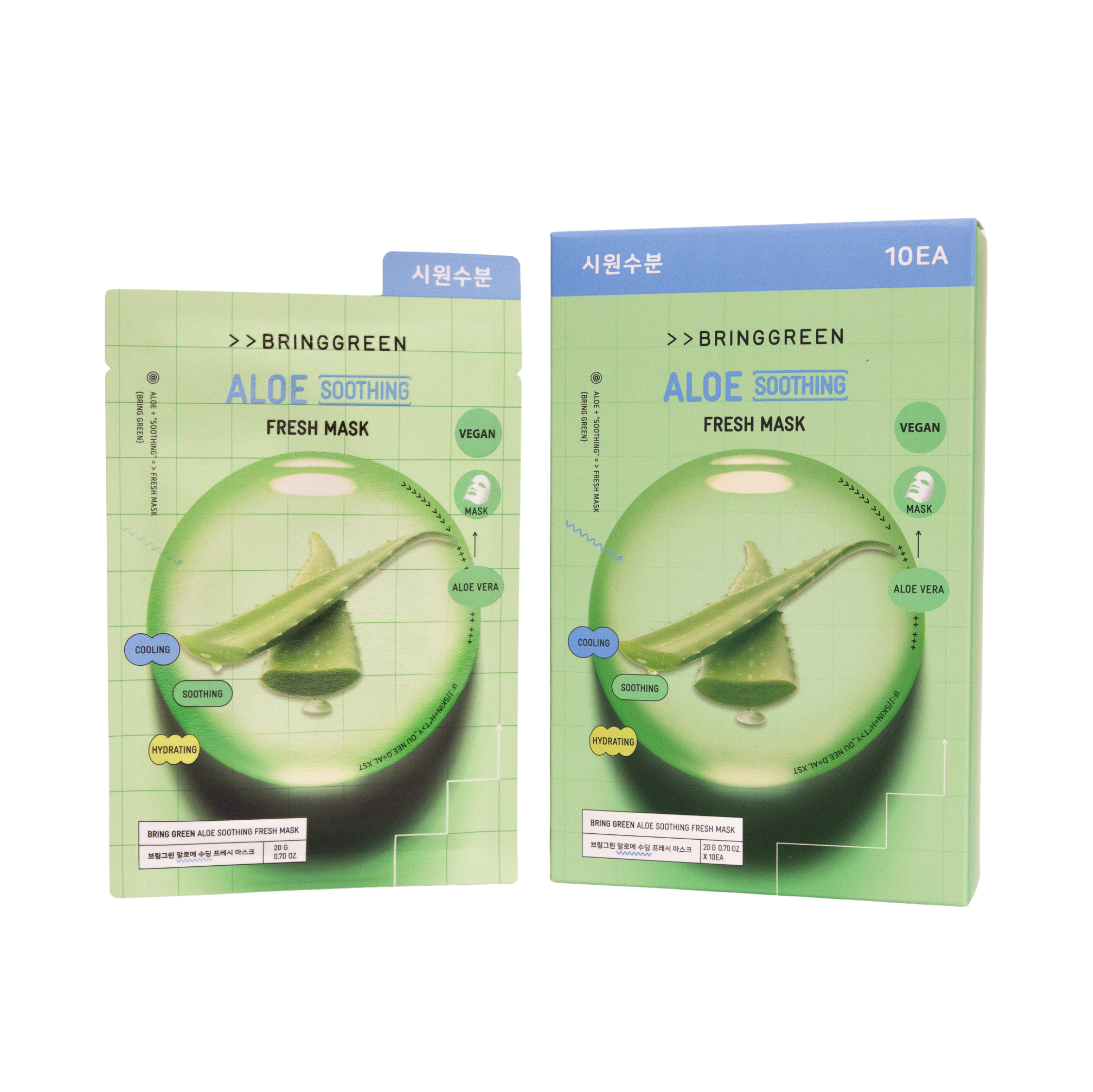 BRING GREEN 90% Fresh Mask I Caixa 10 unidades