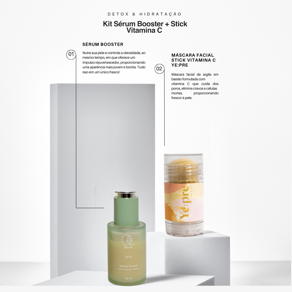 Kit Sérum Booster + Stick Vitamina C + Masksheet